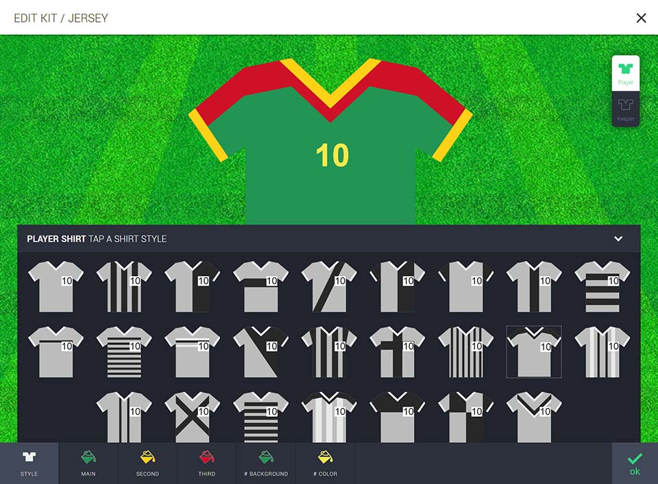 homecrowd football formation shirt editor